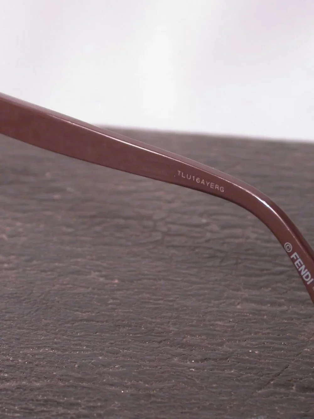 Fendi Peekaboo Brown and Gold Designer Eyeglasses Made in Italy